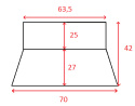 Redukcja nierdzewna 2,5 - 2.75" 63,5mm 70mm